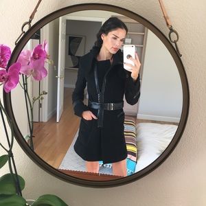 Mackage Black Coat with Silver Accents